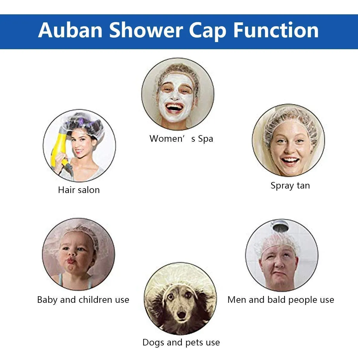 100-Piece: Disposable Shower Cap