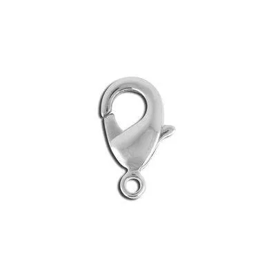 12mm Silver-Plated Lobster Claws