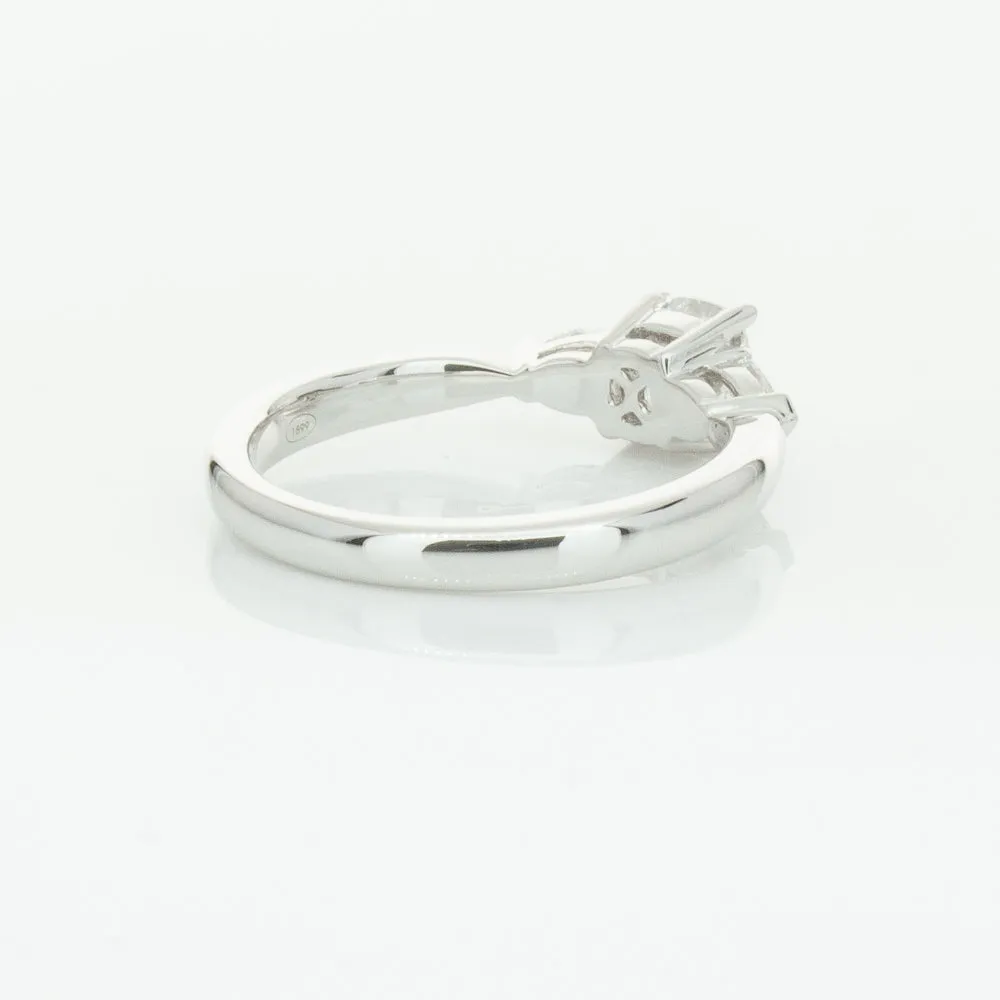 18ct White Gold .76ct Cushion Cut Diamond Ayla Ring