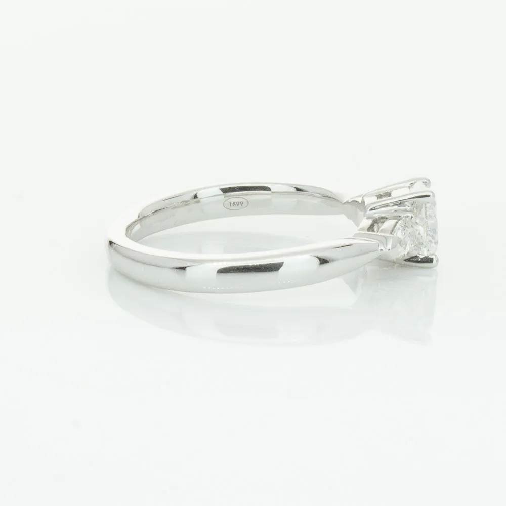 18ct White Gold .76ct Cushion Cut Diamond Ayla Ring