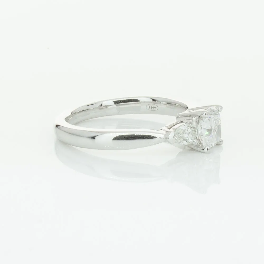 18ct White Gold .76ct Cushion Cut Diamond Ayla Ring