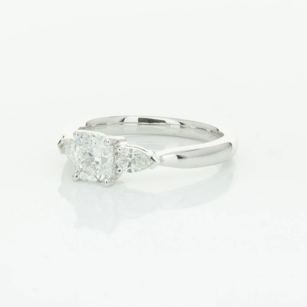 18ct White Gold .76ct Cushion Cut Diamond Ayla Ring