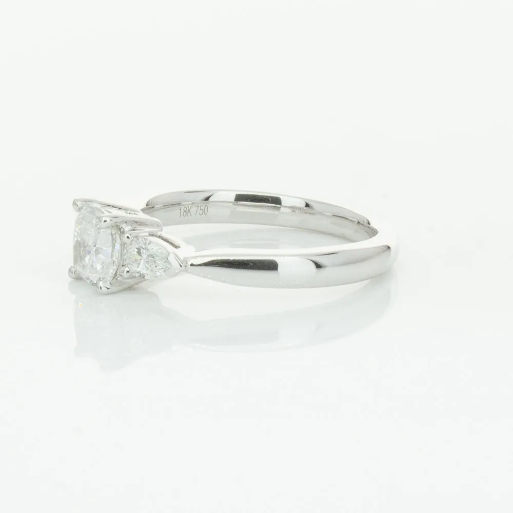 18ct White Gold .76ct Cushion Cut Diamond Ayla Ring