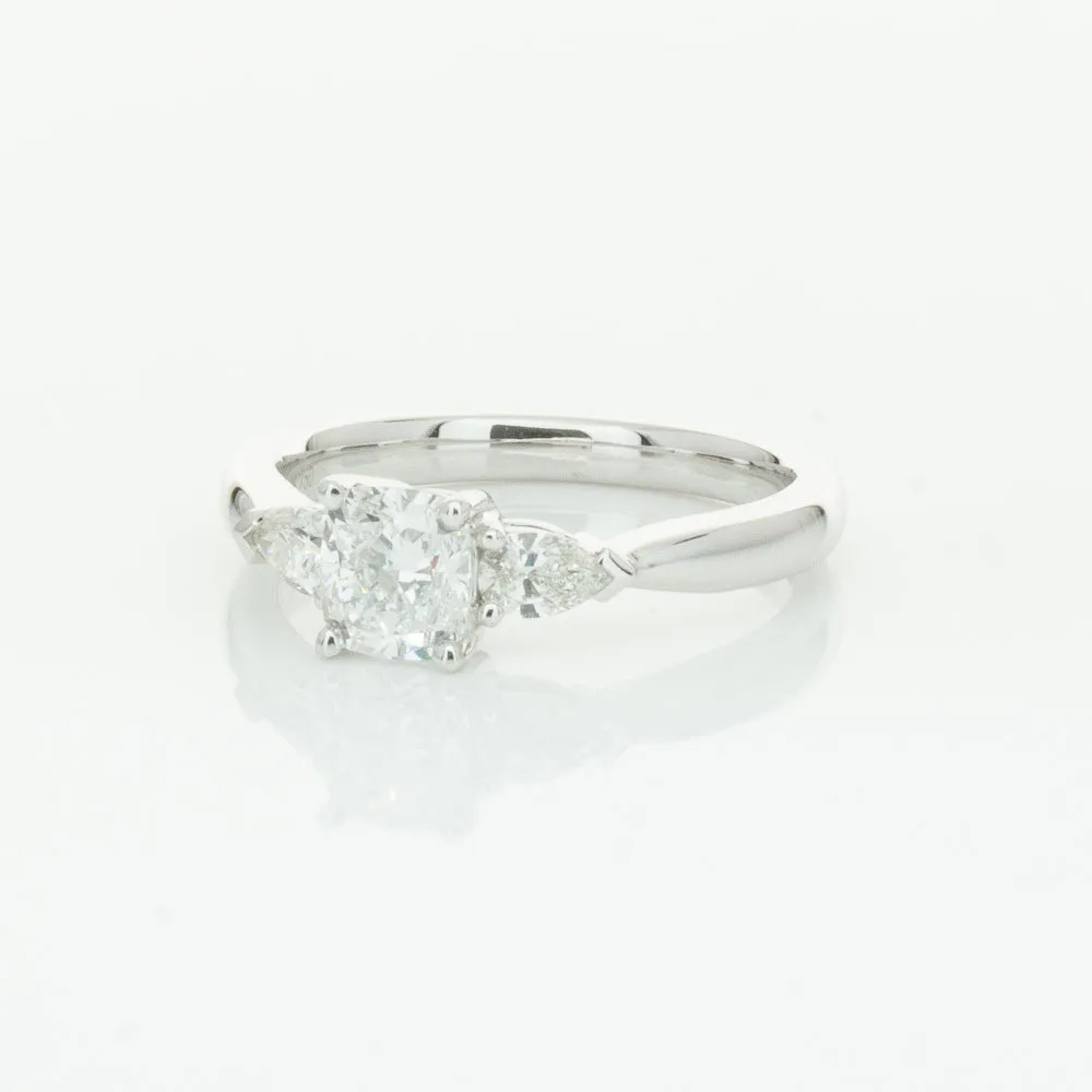 18ct White Gold .76ct Cushion Cut Diamond Ayla Ring