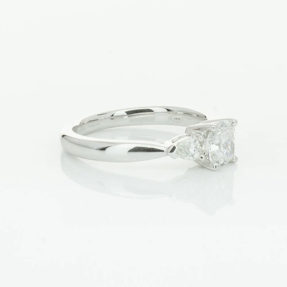 18ct White Gold .76ct Cushion Cut Diamond Ayla Ring