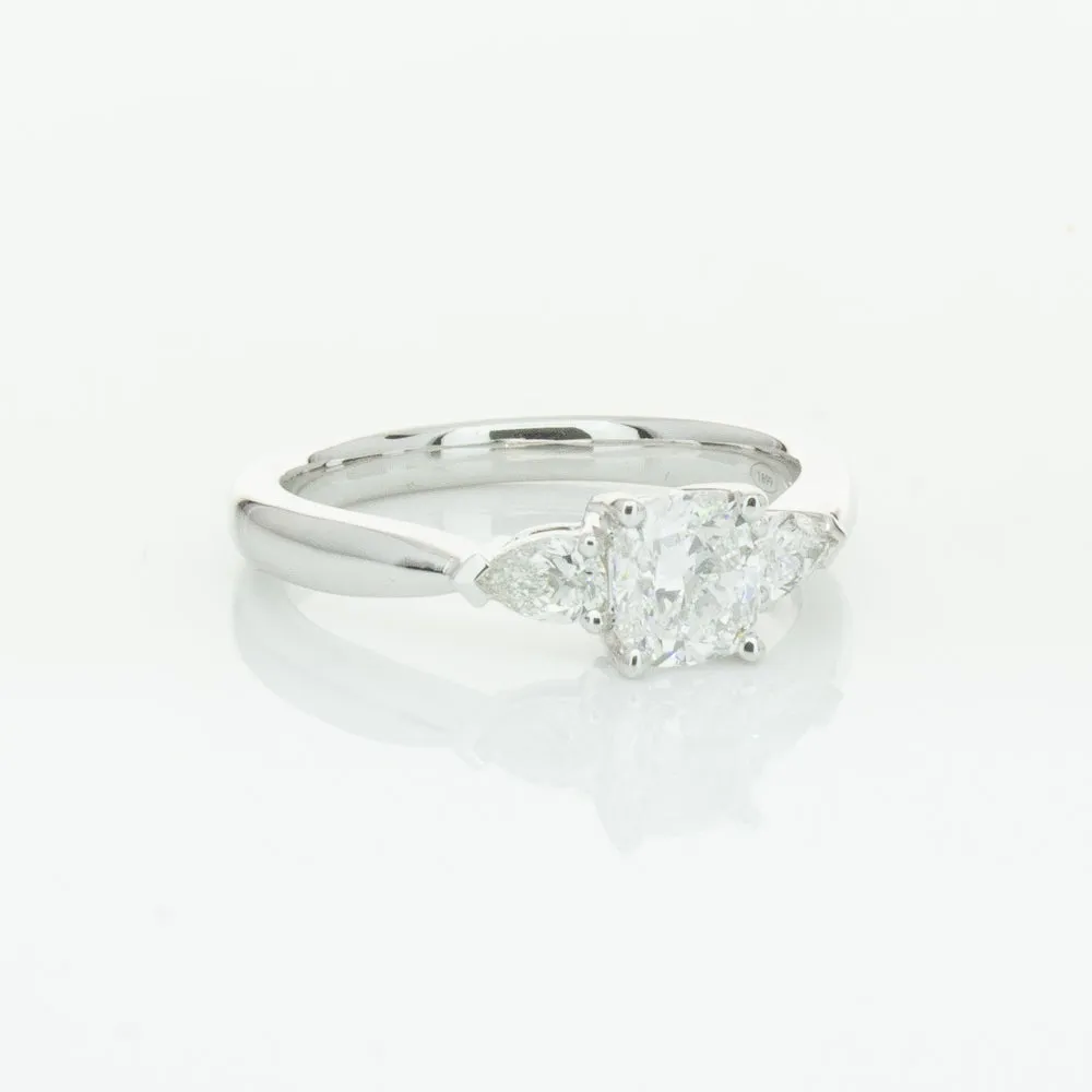 18ct White Gold .76ct Cushion Cut Diamond Ayla Ring