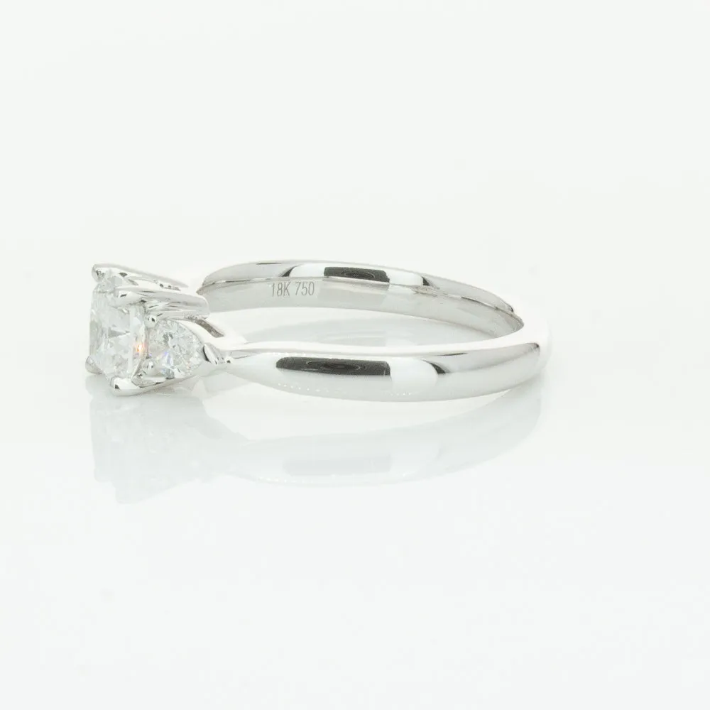 18ct White Gold .76ct Cushion Cut Diamond Ayla Ring