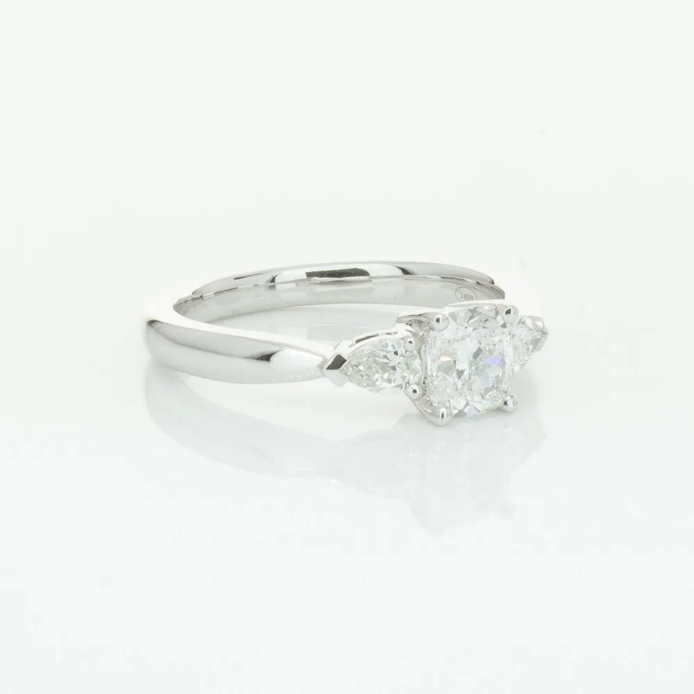 18ct White Gold .76ct Cushion Cut Diamond Ayla Ring