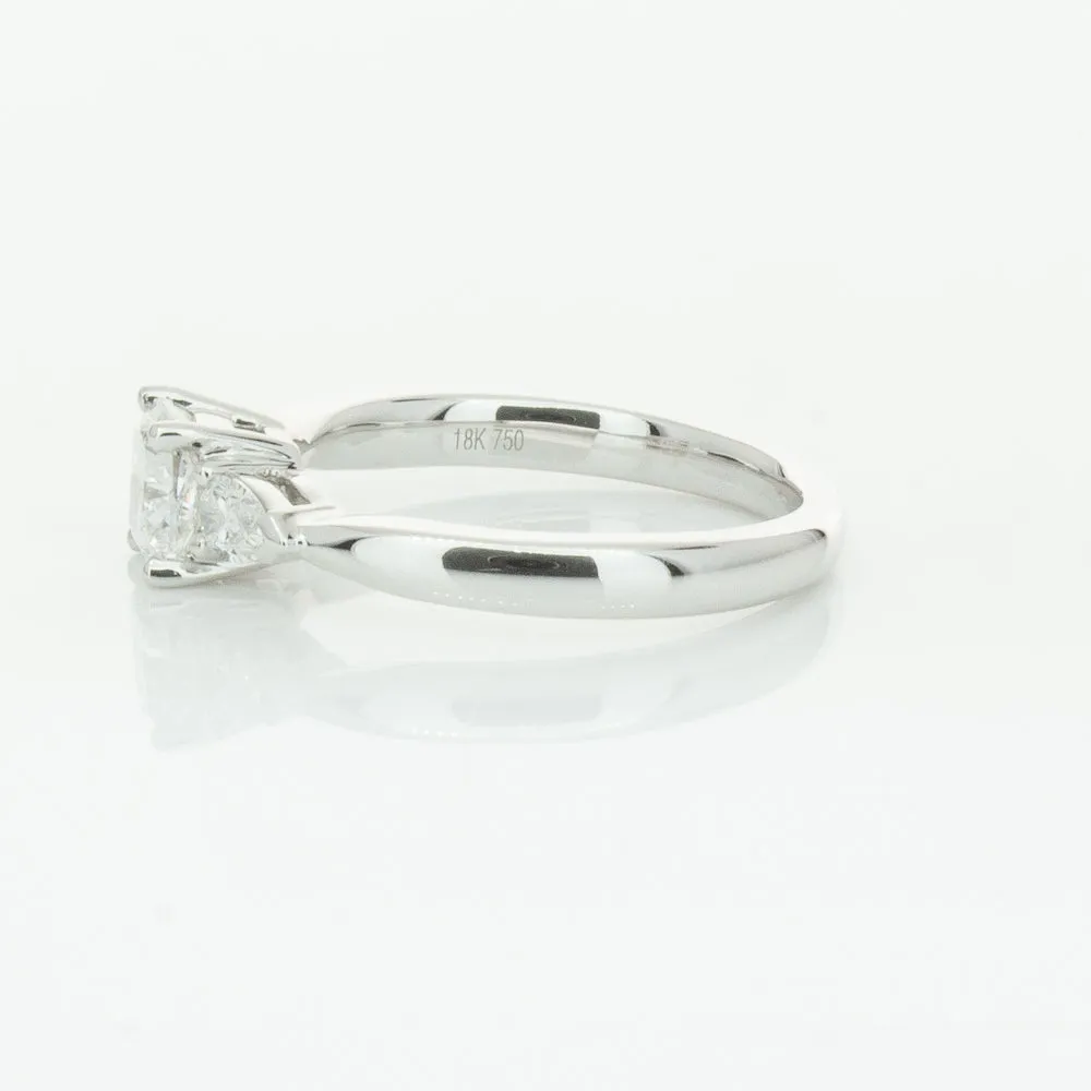 18ct White Gold .76ct Cushion Cut Diamond Ayla Ring