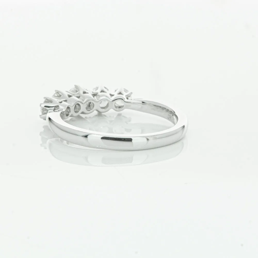 18ct White Gold .87ct Diamond Pentagon Ring