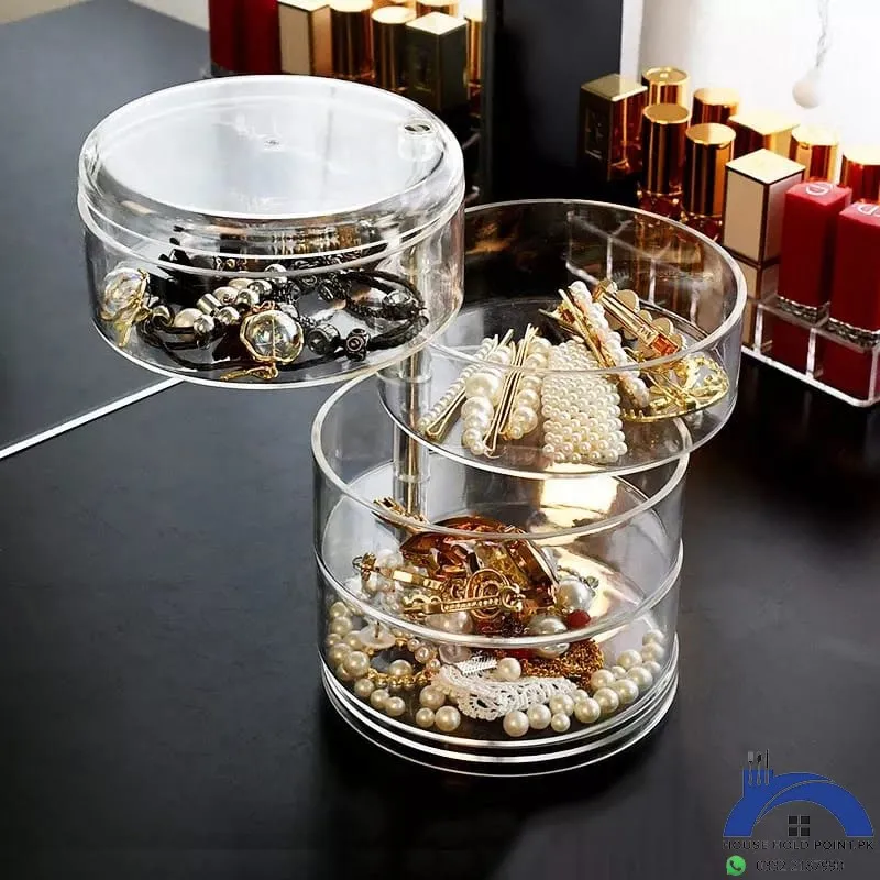 360° Rotating Clear Jewelry Organizer