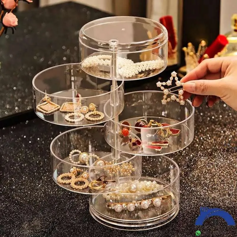 360° Rotating Clear Jewelry Organizer