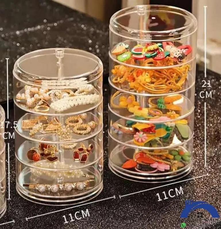 360° Rotating Clear Jewelry Organizer