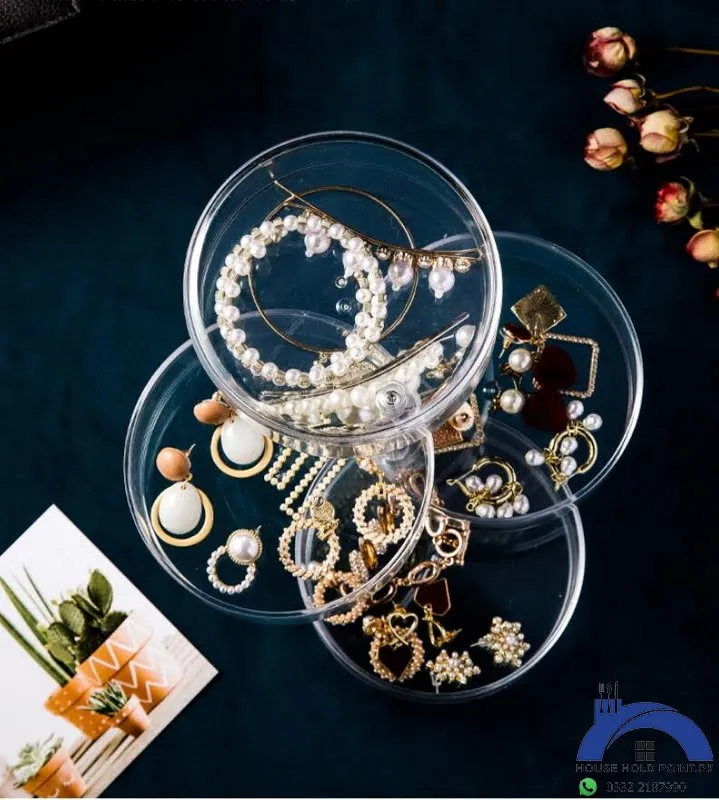 360° Rotating Clear Jewelry Organizer