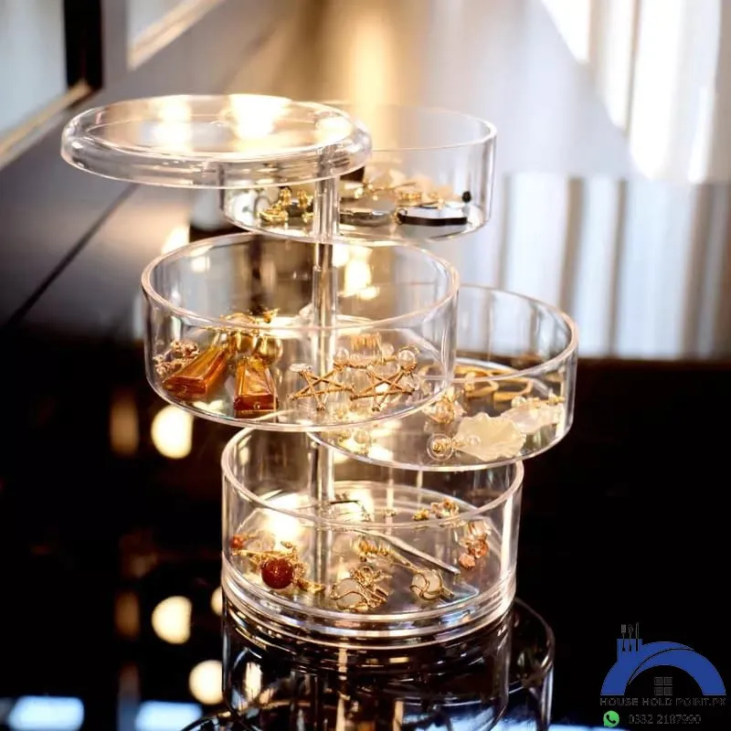 360° Rotating Clear Jewelry Organizer