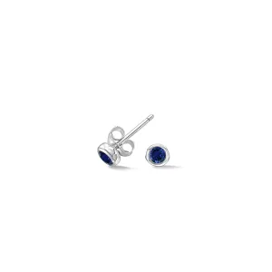 3mm Blue Sapphire Dewdrop Studs