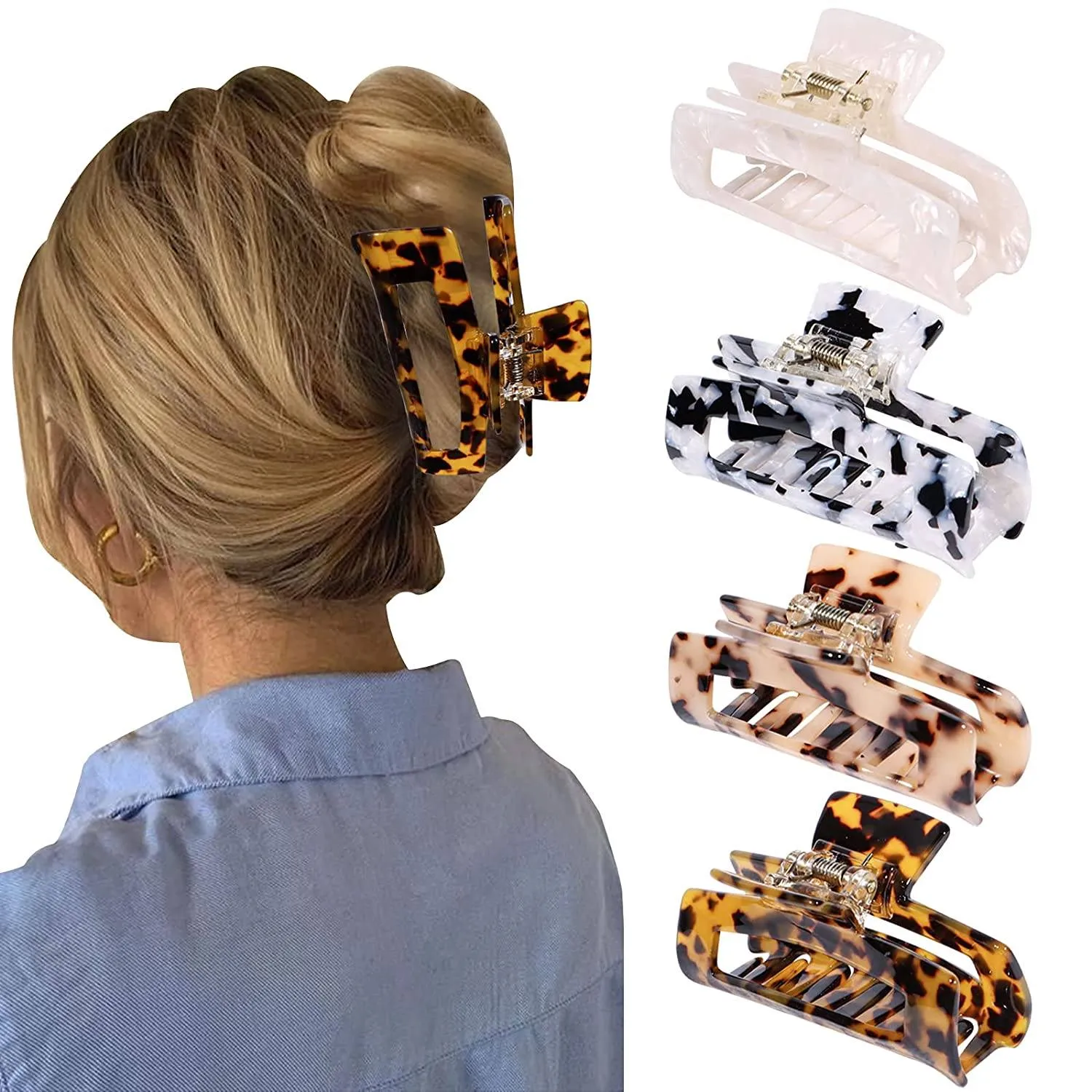 4-Pack: MagicSky Hair Claw Clips