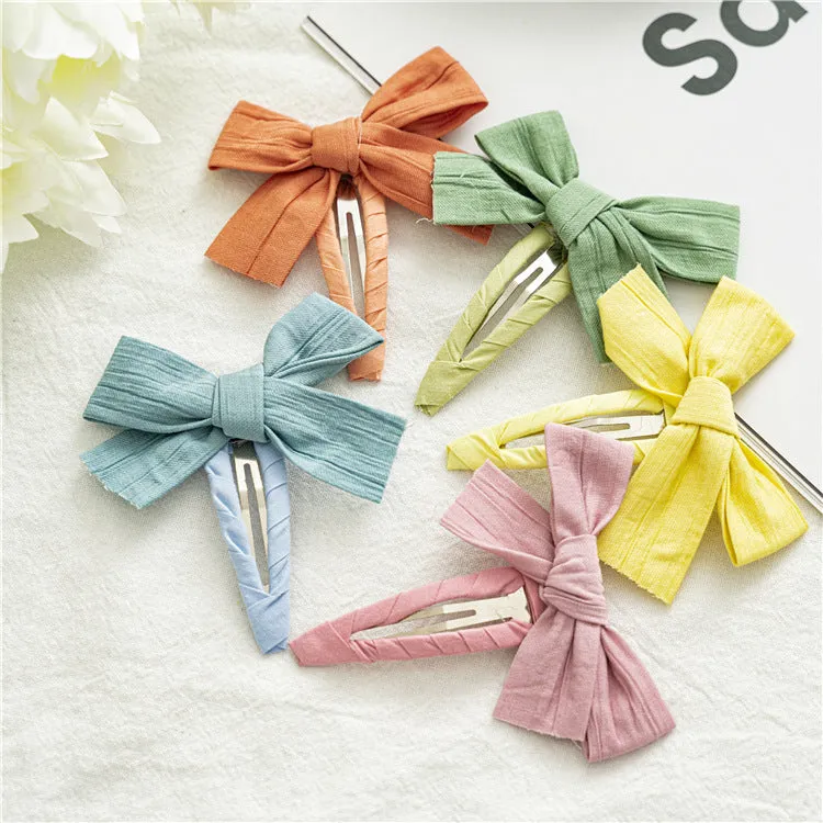 5PCs Candy Color Children Butterfly Baby Barrettes Side Barrettes