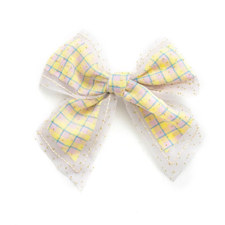 5pcs Children's Plain Bow Barrettes for Girls