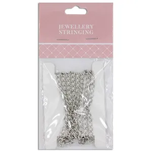 5x3mm Small Twisted Oval Link Chain, Dark Silver- 1m- Sullivans