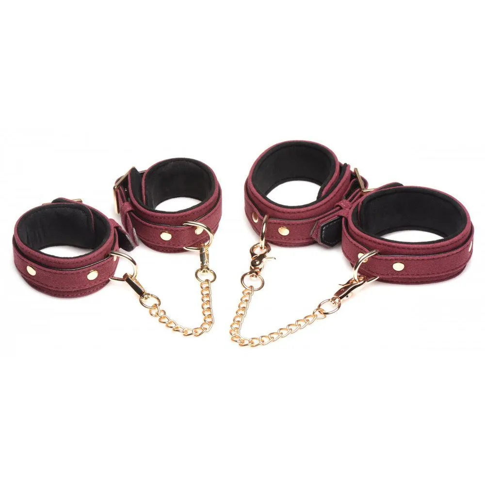 6 Piece Velvet Bondage Set