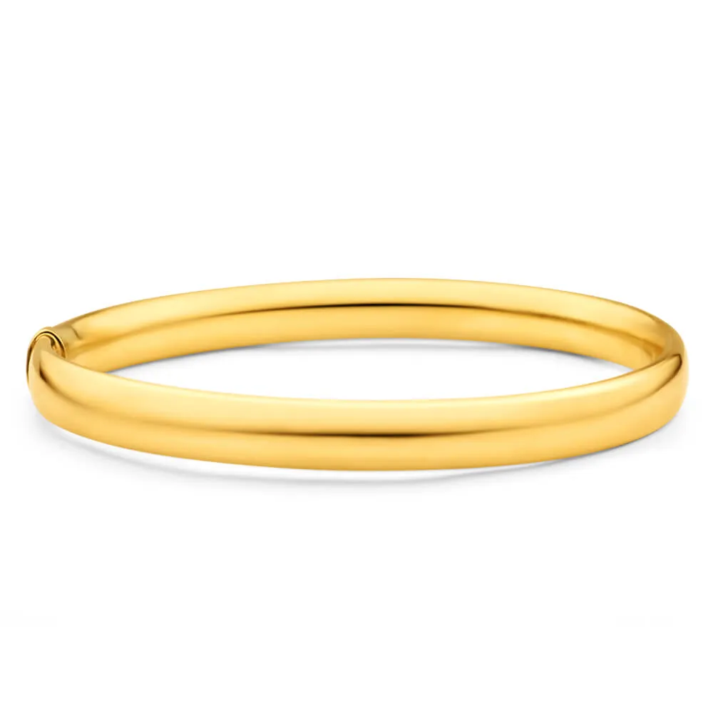 9ct Gold Bonded Silver 8mm Bangle