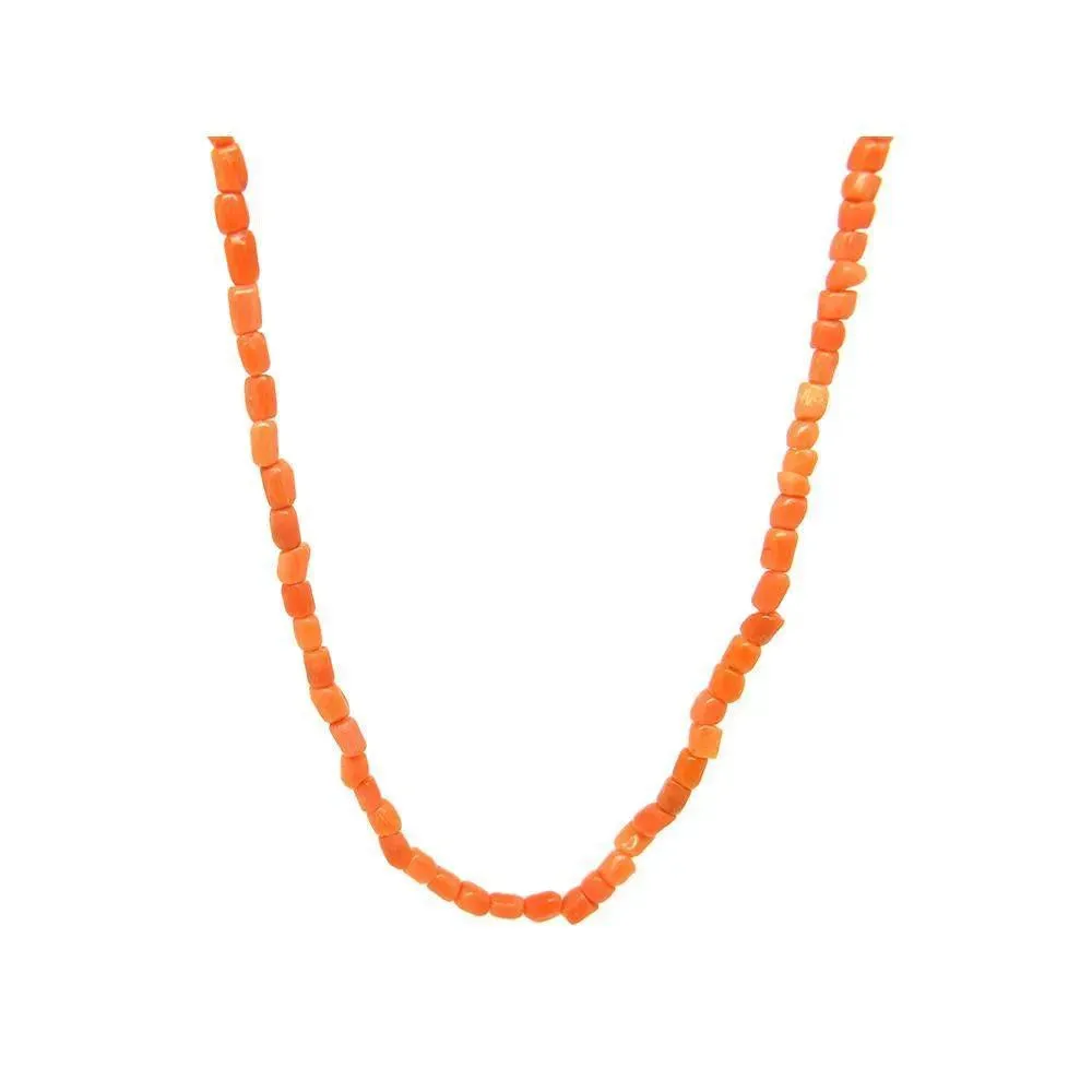 Antique Victorian Single Strand Tiny Coral Necklace