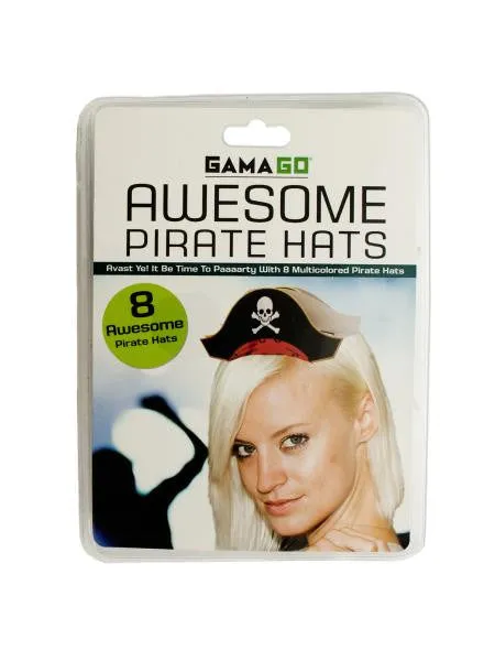 Awesome Pirate Party Hats (Available in a pack of 12)