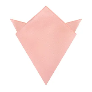 Bellini Peach Weave Pocket Square