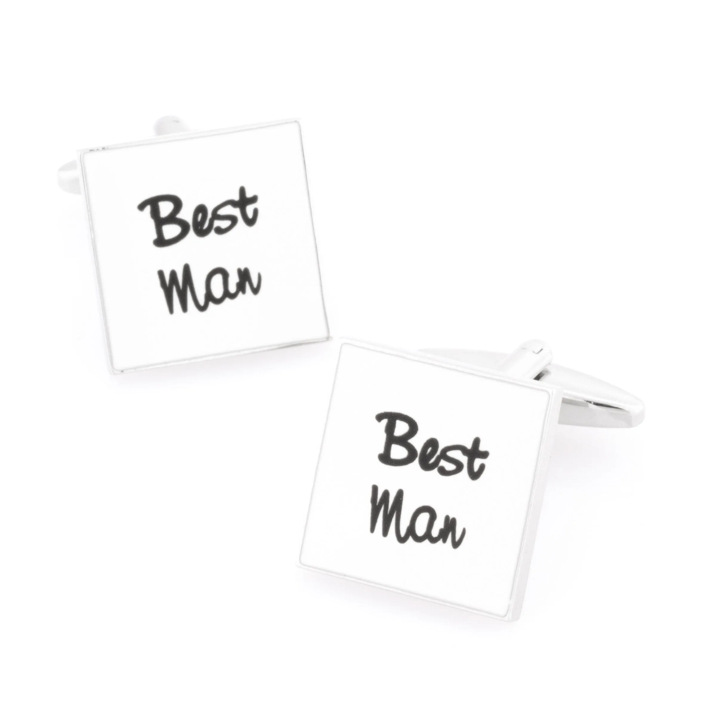 Best Man White  Wedding Cufflinks