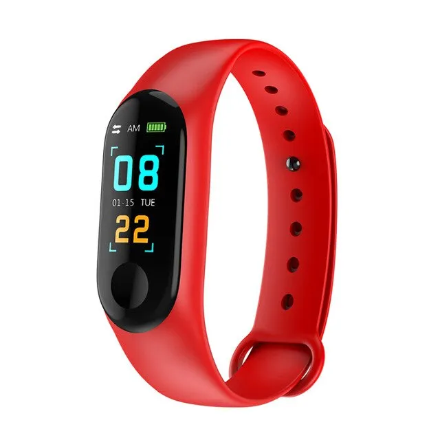 BINSSAW Men Women Sport Smart Bracelet Watch Bluetooth Clock Remote Camera Heart Rate Blood PressureSleep Monitor Pedometer Band