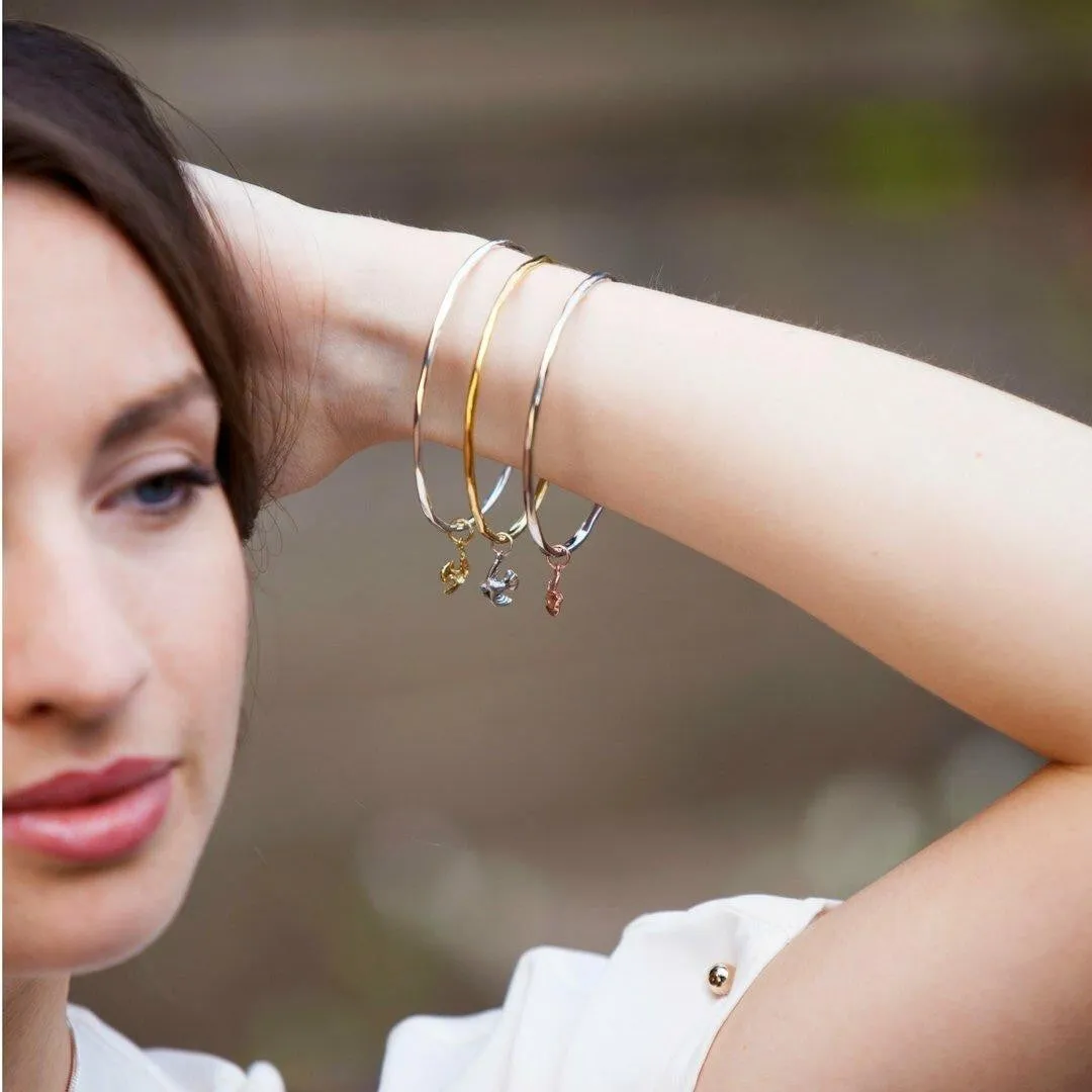 Bird Bangle | Silver - Gold