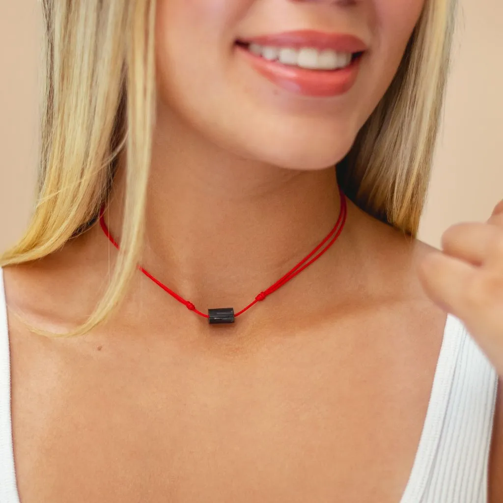 Black Tourmaline Choker Necklace