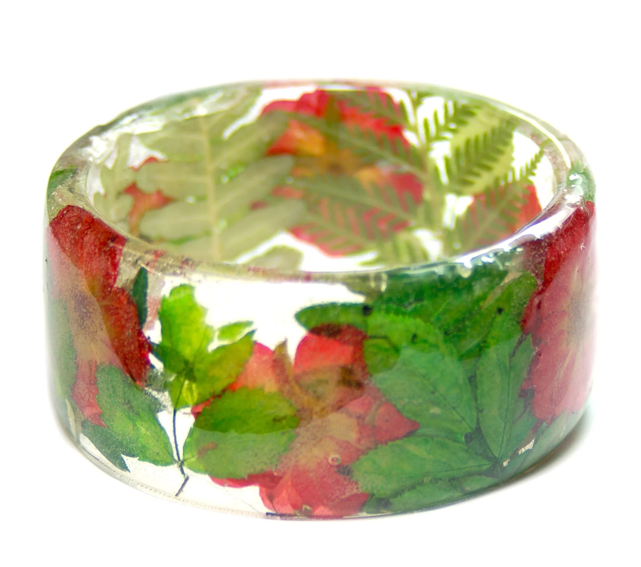 Blooming Roses Resin Bracelet