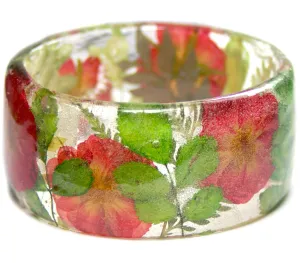 Blooming Roses Resin Bracelet