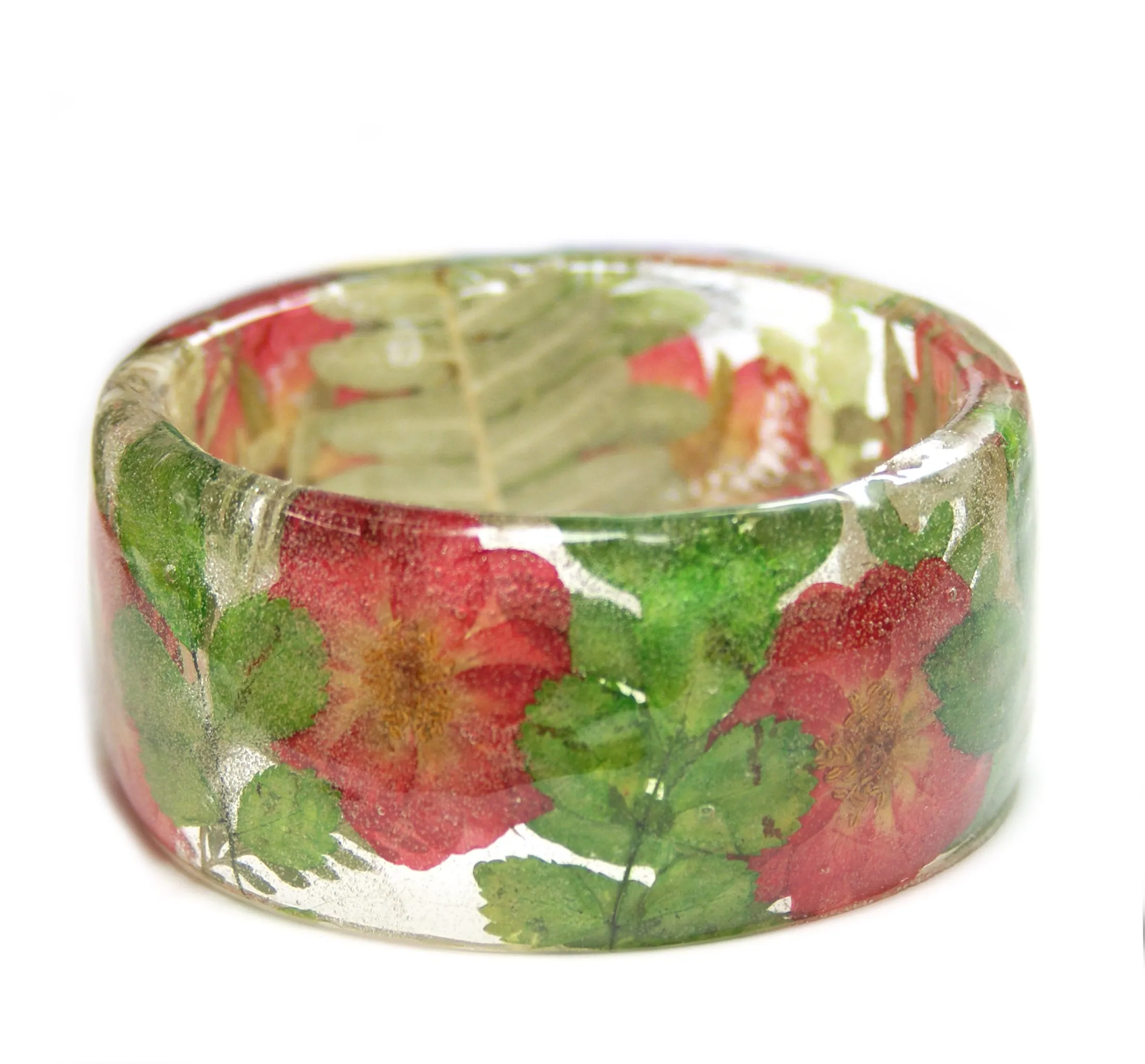 Blooming Roses Resin Bracelet