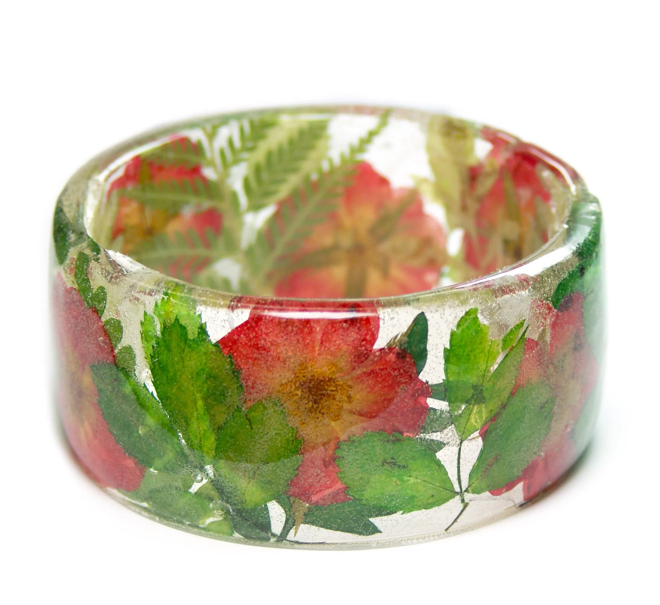 Blooming Roses Resin Bracelet