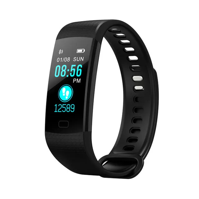 Bluetooth Smart Bracelet Color Screen Y5 Smartband Heart Rate Monitor Blood Pressure Measurement Fitness Tracker Smart Watch Men