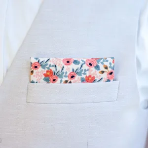 Boy's Pocket Square / Rosa In Peach