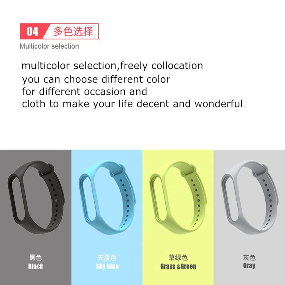 Bracelet for Xiaomi Mi Band 3 4 Sport Strap watch Silicone wrist strap For xiaomi mi band 3 4 bracelet Miband 4 3 Strap