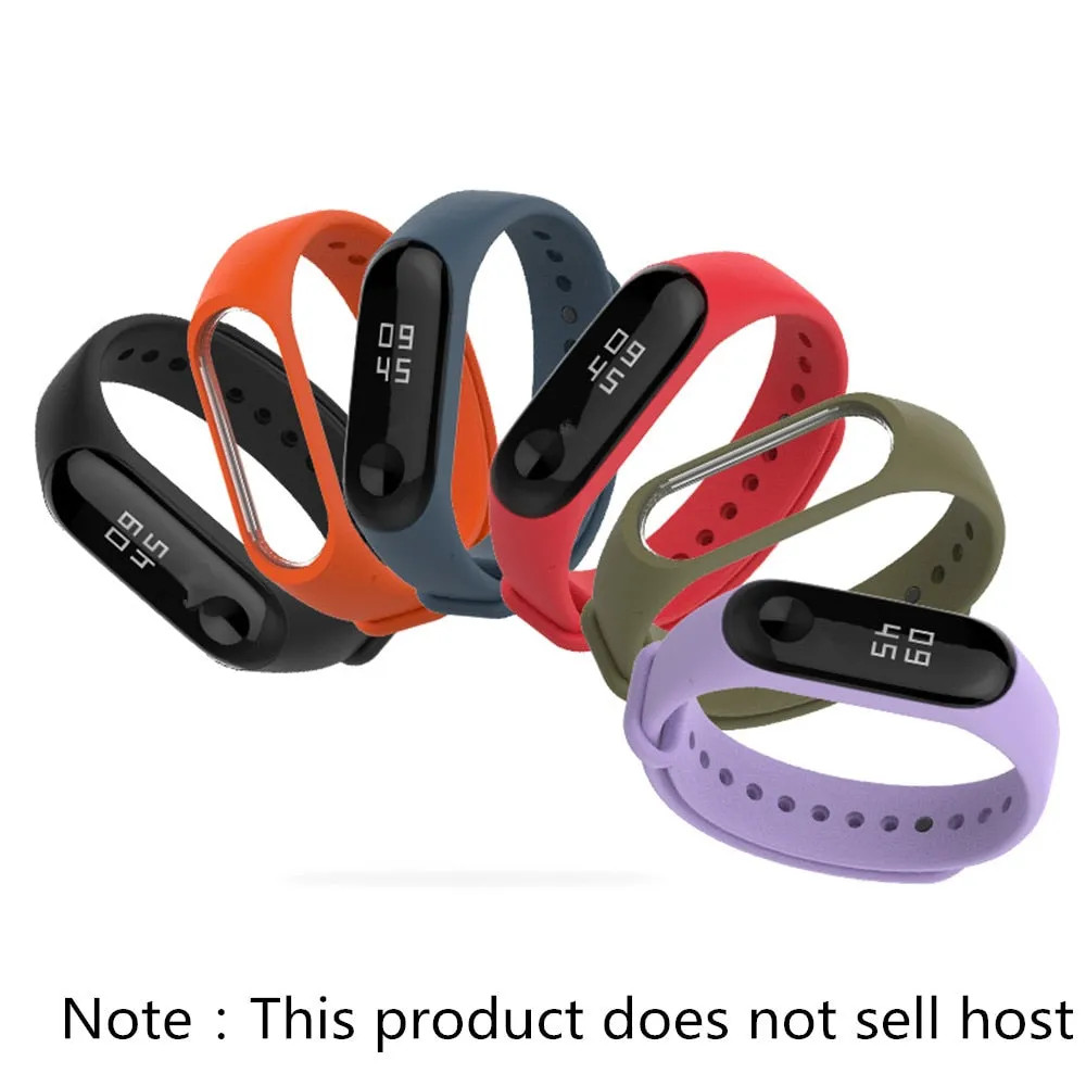 Bracelet for Xiaomi Mi Band 3 4 Sport Strap watch Silicone wrist strap For xiaomi mi band 3 4 bracelet Miband 4 3 Strap