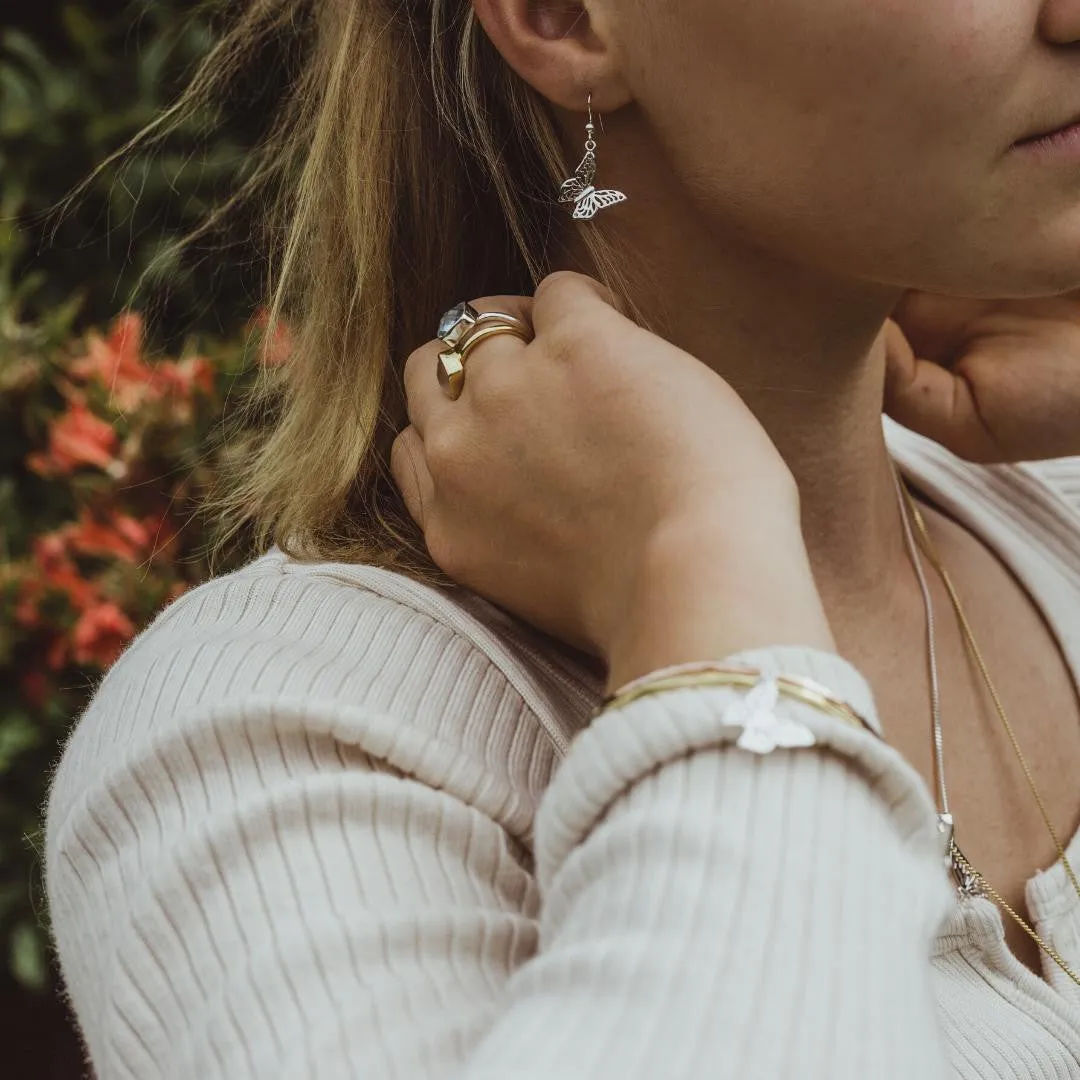 Butterfly Bangle | Gold- Silver