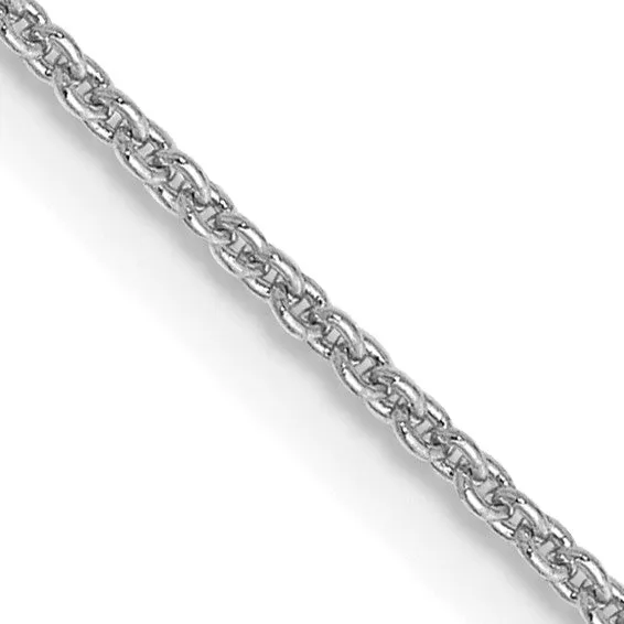 Cable Chain (White Gold 18") 1mm