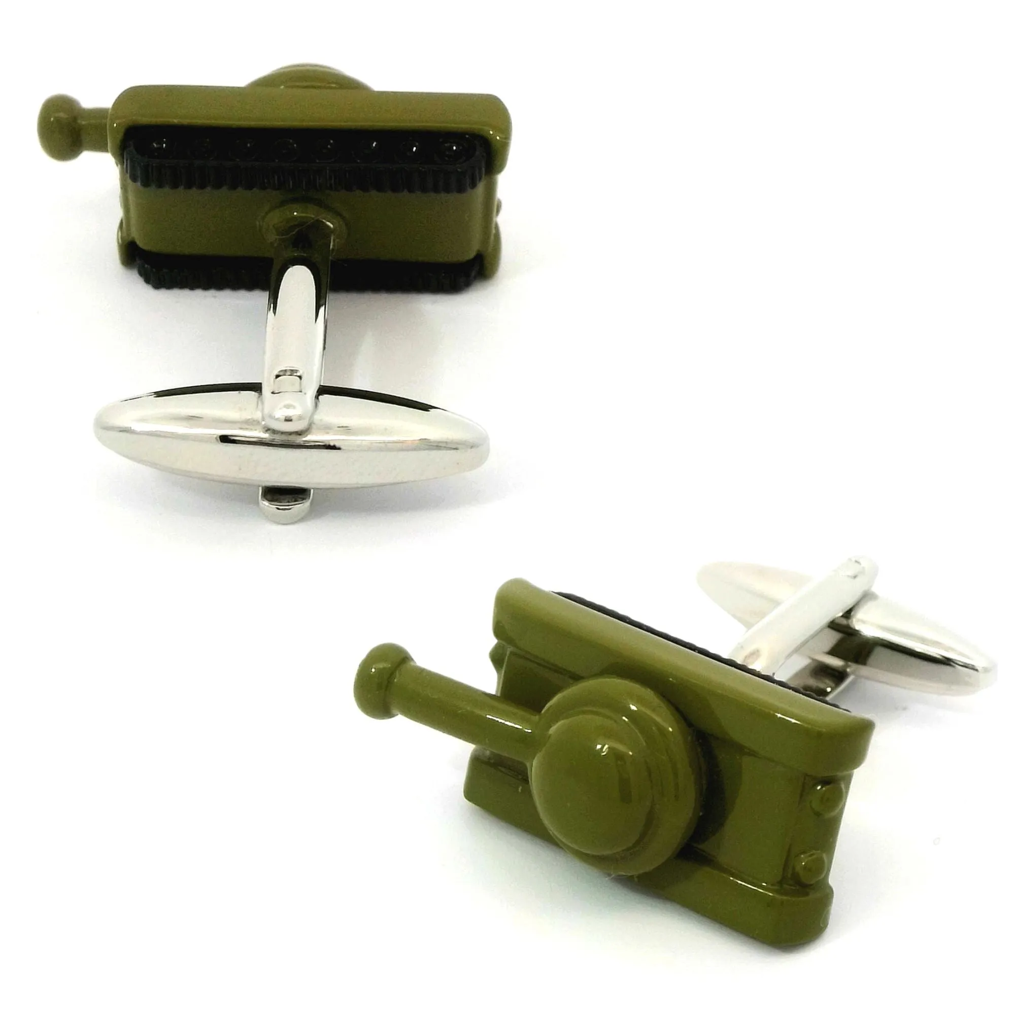 Camouflage Tank Cufflinks