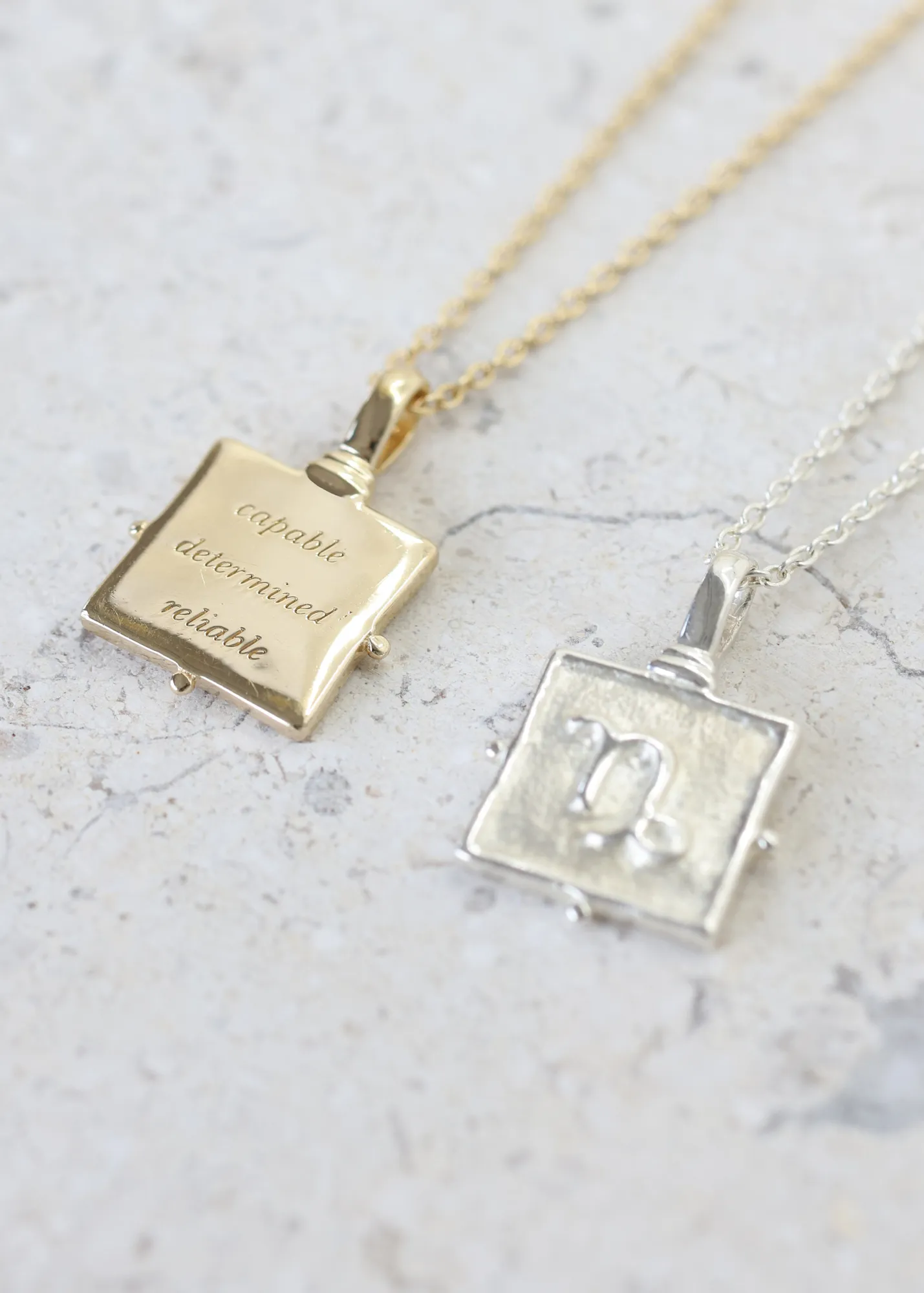 Capricorn Zodiac Gold Necklace