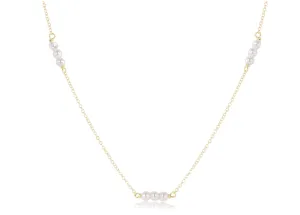 Choker Joy Simplicity Chain Gold - 3mm Pearl