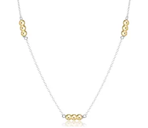 Choker Joy Simplicity Chain Sterling Mixed Metal - 3mm Gold