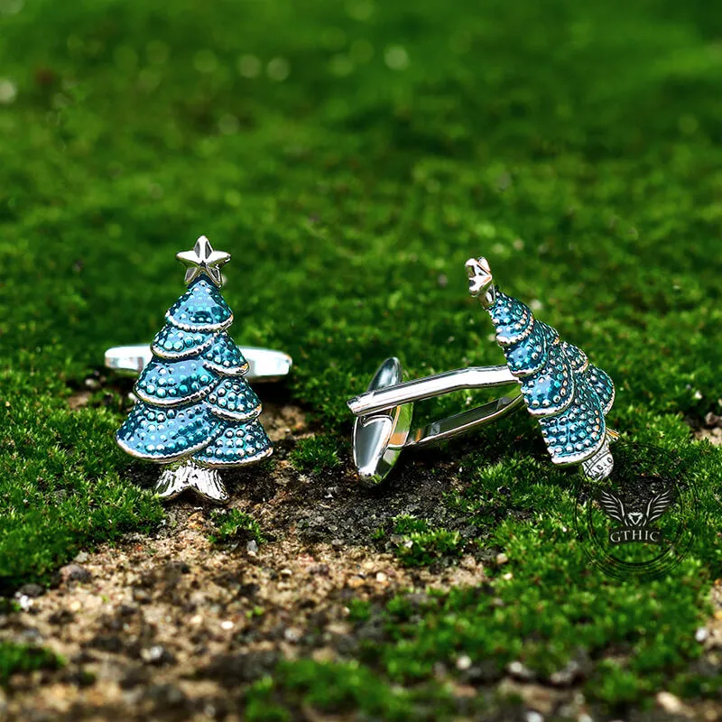 Christmas Tree Copper Cufflinks