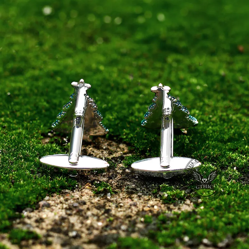 Christmas Tree Copper Cufflinks