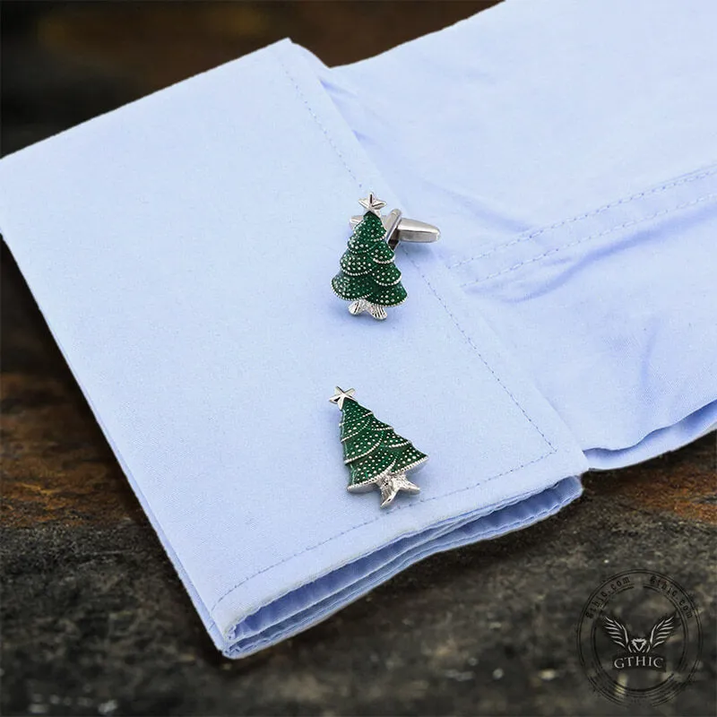 Christmas Tree Copper Cufflinks